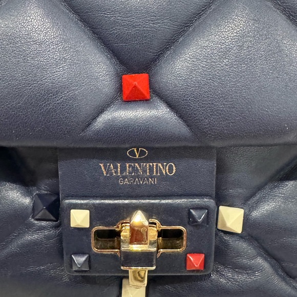 Valentino Garavani Candystud Top Handle Bag Leather Mini - Picture 11 of 17